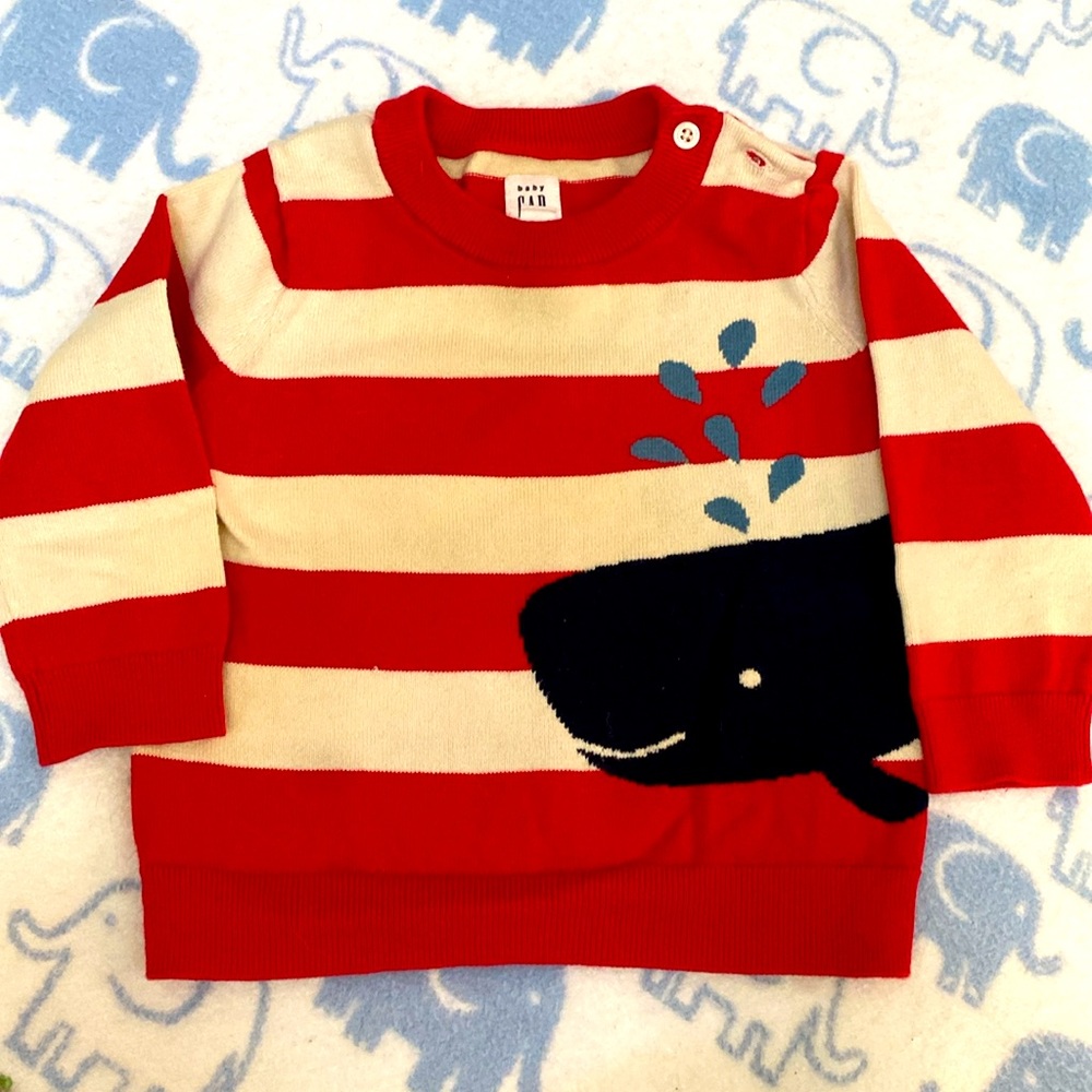 Baby Gap Whale Sweater 12-18 months